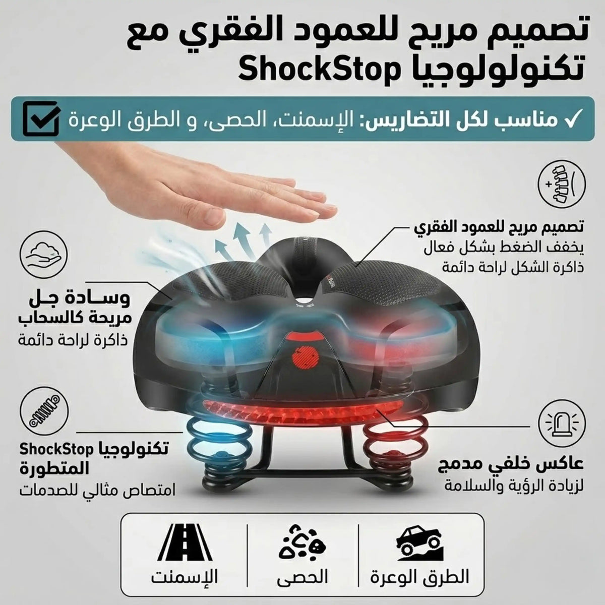 SOFTCLOUD XPRO كرسي الدراجة (الجودة الأولى)
